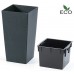 Prosperplast URBI SQUARE ECO Kvetináč 40cm, antracit DURS400W