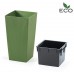Prosperplast URBI SQUARE ECO Kvetináč 40cm, zelený DURS400W