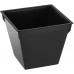 PROSPERPLAST URBI TWIST P Kvetináč 14 cm, 1,2 / 2,8 l, čierna DURD140P