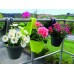 Prosperplast RESPANA TWINS Závesný kvetináč duo 46,3 cm, antracit DRED200