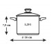 LAMART LTSS16 Nerezový hrniec 160 mm, 1,25 l, so sklenenou pokrievkou, 42000206