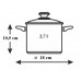 LAMART LEGER Nerezový hrniec LTB1810, 180 mm, 2,7 l, so sklenenou pokrievkou, 42000336