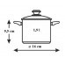 LAMART PRESTIGE Nerezový hrniec LTSS1695, 160 mm, 1,9 l, so sklenenou pokrievkou, 42000340