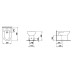 Laufen PRO Bidet stojaci, s otvorom, biely, 8.3295.1.000.304.1