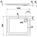 LAUFEN SOLUTIONS Akrylátová vanička obdĺžniková 100x80cm, biela, 2.1150.8.000.000.1