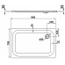 LAUFEN PLATINA Oceľová vanička obdĺžniková 90x75cm, biela, 2.1500.3.000.040.1