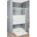 RONAL PDT4 Pur samostatná stena L-kovanie, 30-100cm, vpravo, chróm / línie PDT4DSM11051