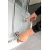POLYSAN LUCIS LINE štvrťkruhová sprchová zástena 1000x800mm, ľavá