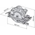 Makita Ručná kotúčová píla 190mm, 1400W, kufr 5705RK