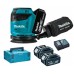 BAZÁR Makita DBO180RTJ Aku excentrická brúska 123mm, Li-ion 18V/5,0Ah, Makpac POUŽITÉ, PLN