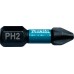 Makita B-63616 Torzná bit 1/4" Impact Black PH2, 25mm/2ks