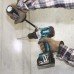 BAZÁR Makita DHP481RTJ Aku bezuhlíkový príklepový skrutkovač Li-ion 18V 2x 5,0 Ah aku