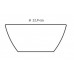 BANQUET Misa 22,9 cm CUBITO ORANGE 601492W112202