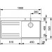 Franke Mythos MTX 611/2, 1000x520 mm, nerezový drez + sifón 101.0287.159