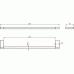 IDEAL Standard CONNECT držiak na uteráky 60x8, 5cm N1387AA