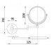 NIMCO UNIVERSAL nástenné kozmetické zrkadlo 20cm ZR8992B-26