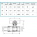 NOVASERVIS Ferro guľový plnoprietokový kohút so závitom 1 / 2 "motýlik JY118/15