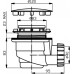 NOVASERVIS sifón vaničkový 90/40 Inox 475, P