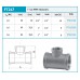NOVASERVIS T kus 1 "X3 / 4" X1 "mosadz FT217 / 25