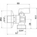 NOVASERVIS práčkový rohový ventil 1 / 2 "x 3 / 4" CF3027
