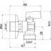 NOVASERVIS práčkový rohový ventil 1 / 2 "x 3 / 4" CF3027