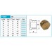 NOVASERVIS zátka mosadzná 1/4" FT207/8