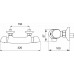 NOVASERVIS METALIA 57 Sprchová termostatická batéria s horným vývodom 57963/1,0