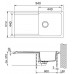 Franke Orion OID 611, 940x510 mm, tectonitový drez, hnedá 114.0288.544