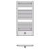 ISAN PALMYRA VALVE designový radiátor 1215 / 600, snehovo biela (RAL9016) DPKL 1215 0600