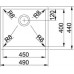 Franke Planar 8 PEX 110-45, 490x440 mm, nerezový drez 122.0203.483