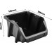 Prosperplast BINEER SHORT Plastový úložný box 187x158x114mm, čierny KBIS20-S411