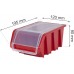 Kistenberg TRUCK PLUS Plastový úložný box s vekom, 19,5x12x9cm, červená KTR20F-3020