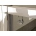 RONAL PLSE2 Pur Light S rohový vstup, 75cm, ľavý, biela / sklo číre PLSE2G0750407