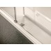 RONAL PLSE2 Pur Light S rohový vstup, 75cm, ľavý, biela / sklo číre PLSE2G0750407