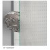 RONAL PLSE2 Pur Light S rohový vstup, 75cm, ľavý, biela / sklo číre PLSE2G0750407