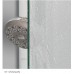 RONAL PLSE2 Pur Light S rohový vstup, 75cm, ľavý, biela / sklo číre PLSE2G0750407