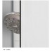 RONAL PLSE2 Pur Light S rohový vstup, 75cm, ľavý, biela / sklo číre PLSE2G0750407