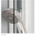 RONAL PLSE2 Pur Light S rohový vstup, 75cm, ľavý, biela / sklo číre PLSE2G0750407