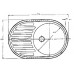 Franke Pamira PML 611, 770x500 mm, tkaná štruktúra, nerezový drez + sifón 101.0286.011
