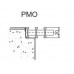 Boki Krycia mriežka k podlahovým konvektorom PMO-18-120-23 pozdĺžna, nerez