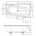 POLYSAN ASTRA WR asymetrická vaňa 165x90x48cm, biela 31611