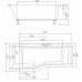 BAZÁR POLYSAN VERSYS L asymetrická vaňa 160x84x70x47cm, biela 14611 POŠKRÁBANÁ!!