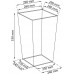 PROSPERPLAST COUBI kvetináč 29x29cm, 30l, žltá DUW290