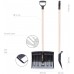 PROSPERPLAST PRACTIC ECO Lopata na sneh 1135mm, čierna mat ILT37