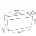 PROSPERPLAST COUBI truhlík 40x18x15cm, 7l, zelená DUP400
