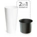 Prosperplast TUBUS SLIM Shine Kvetináč 15 cm, 3,3 l, biela DTUS150S