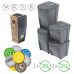 Prosperplast SORTIBOX Sada 4 odpadkových košov, 2x25l a 2x35l, antracit IKWBMS4