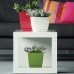 Prosperplast COUBI SQUARE P Kvetináč s miskou 15,5 cm, 2,5l, grafit DUKP155