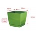 Prosperplast COUBI SQUARE P Kvetináč s miskou 10 cm, 0,5l, grafit DUKP100