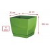 Prosperplast COUBI SQUARE P Kvetináč s miskou 21 cm, 6l, grafit DUKP210
